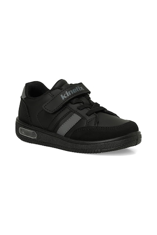 Kinetix Malıbu Pu Boy P Siyah Erkek Çocuk Sneaker Siyah-k Grı