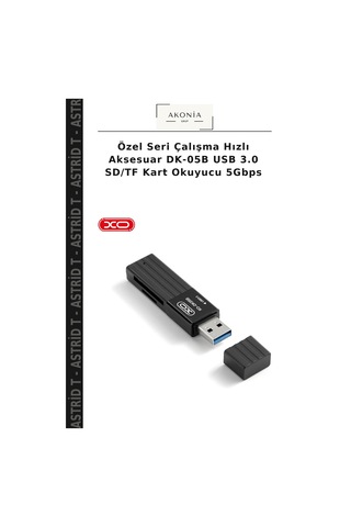 Özel Seri Çalışma Hızlı Aksesuar Dk-05b Usb 3.0 Sd/tf Kart Okuyucu 5gbps