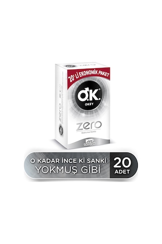 Okey Zero Prezervatif 20'li