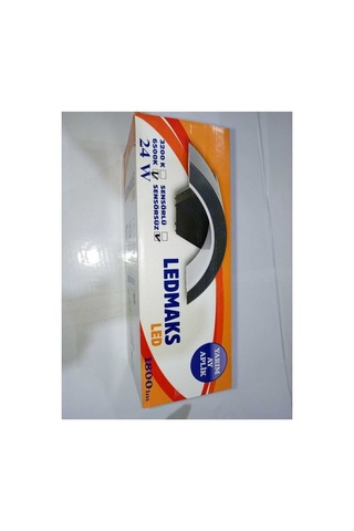 Ledmaks Siyah Led Yarım Ay Aplik 6500k Beyaz Işık
