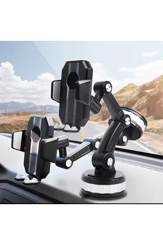 Blue Spectrum Cz64339 Araç İçi Ayarlanabilir Vantuzlu Cep Telefonu Tutucu Siyah