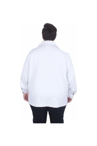 Starbattal Erkek Büyük Beden Uzun Kollu Gömlek 25727 Ekru Ekru