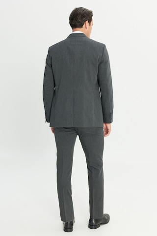 AC&Co / Altınyıldız Classics Erkek Antrasıt Slim Fit Dar Kesim Mono Yaka Takım Elbise Antrasit