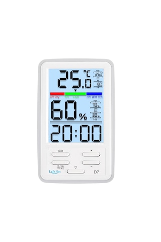 Life Net Medikal Dijital Termometre Isı Ve Nem Ölçer D7