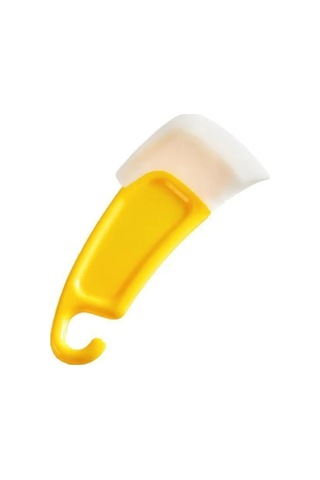 Tenfowee Yüksek Sıcaklığa Dayanıklı Silikon Leğen Tarafı, Yemek Artıklarını Hızlı Temizleyen, Asma Delikli Yıkama Spatulası 1 Adet Sarı