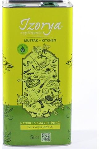 İzorya Mutfak Soğuk Sıkım Sızma Mut Zeytinyağı 5 L
