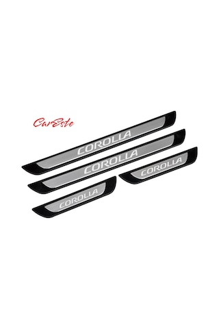 Toyota Corolla Tüm Modeller Uyumlu Old Krom Kapı Eşiği Koruyucusu 4 Prç.