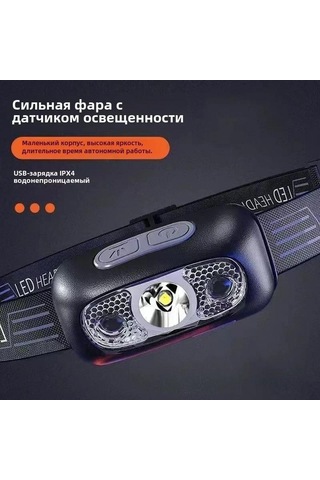 Yunboo Cob Sensörlü Baş Feneri, 120lm Parlaklık, Type-c Şarjlı, Ip44 Su Geçirmez, Yeme, Dağcılık, Kamp İçin Çok Renkli