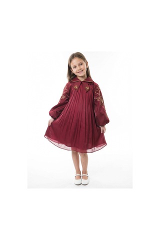 Xo Kids Kız Çocuk Elbise 7-11 Yaş 26572 Bordo