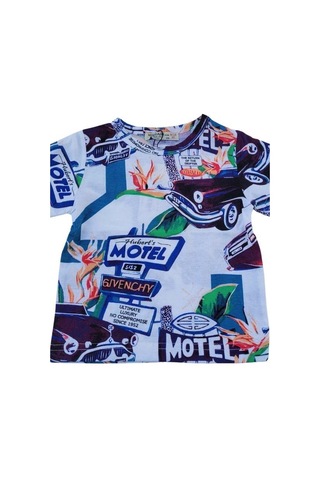 Woo Rage Erkek Çocuk Araba, Motorsiklet,panda,yazılı Tshirt-11751-mürdüm Mürdüm