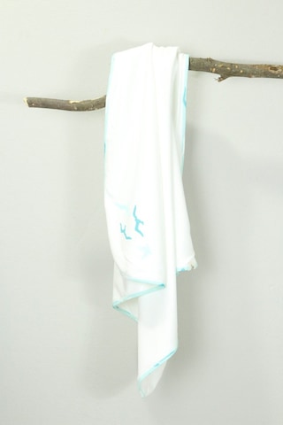 Ecocotton Turna Bebek Bebek Penye Battaniye Beyaz 90x90 Cm Turuncu