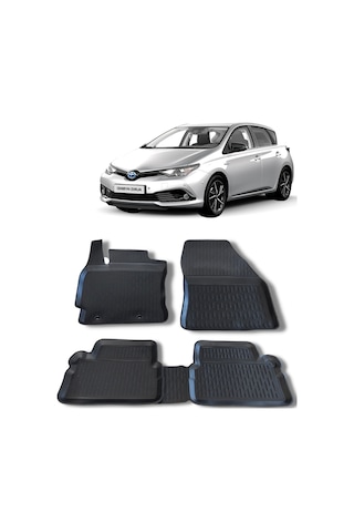 Toyota Uyumlu Auris Paspas 2013 2018 Arası 3D Havuzlu Wöller Paspas