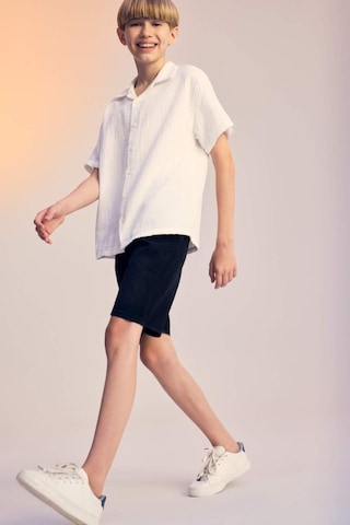 DeFacto Erkek Çocuk Oversize Geniş Kalıp Polo Yaka Müslin Kısa Kollu Gömlek W3239A625HSWT34