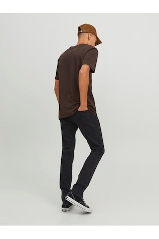 Jack & Jones Glenn Model Erkek Dar Kesim Kot Pantolon 12246949 Siyah