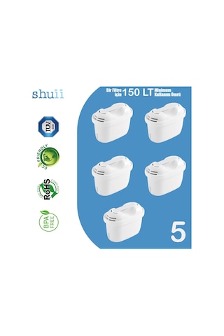 Jugg I Su Arıtma Sürahisi + 5 Adet Filtre I Pure+ Ve Maxtra+ Filtreleri İle Uyumlu
