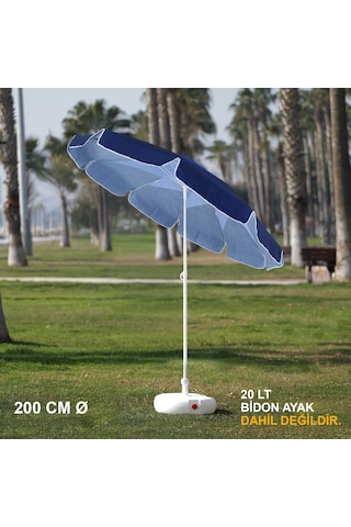 Lacivert - Mavi Plaj Şemsiyesi 200 CM