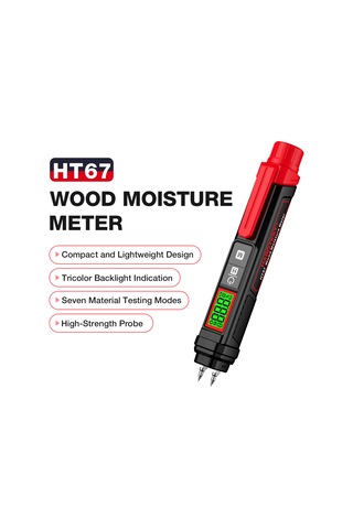 Habotest Habotest Ht67 Dijital Ahşap Nem Ölçer Profesyonel 2 E25450