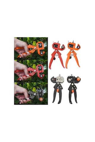 Pazly Bahçe Aletleri Aşı Pruner Makası 2 Bıçaklı Ağaç Bitki Aşı Makası Kesici