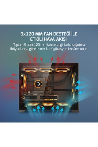 Gamepower Warcry Ronin 3xargb Fan 650w 80+ Bronze Micro-atx Gaming Oyuncu Kasa