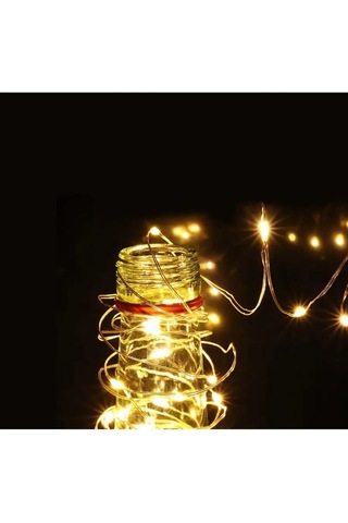 Twin Fox Solar Enerjili 10 Metreli Çiçek Işıklı Çarşaf 133655276 Beyaz