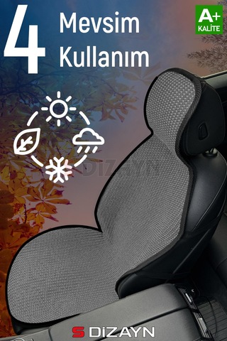 S-dizayn Oto Koltuk Koruyucu Kılıf Set Füme Universal 2+3 Parça Ön Arka