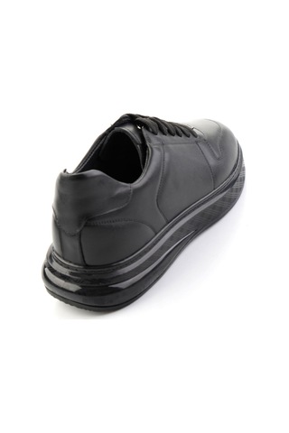 Bambi Siyah Napa Hakiki Deri Erkek Sneaker E01736060543