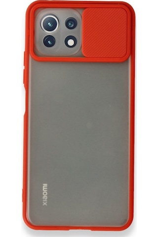 Xiaomi Mi 11 Lite Kapak Lensi Açılır Kapanır Kamera Korumalı Silikon Kılıf