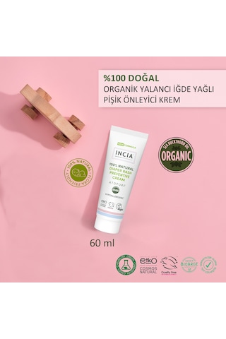 Incıa %100 Doğal Pişik Önleyici Krem Atopure Yenidoğan Nemlendirici Koruyucu Hassas Bakım 60 Ml