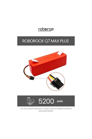 Roborock Q7 Max Plus Robot Süpürge Uyumlu Batarya 5200 Mah - Muadil Ürün