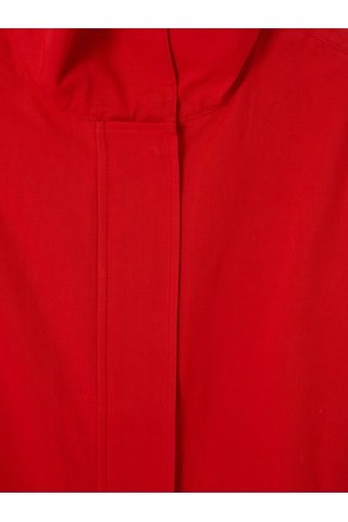 Lcw Everyday Kırmızı Dik Yaka Oversize Kadın Mont