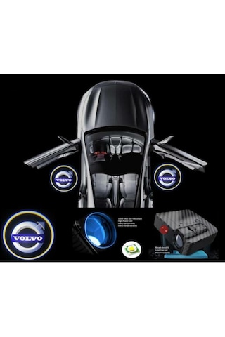 Volvo Araçlar İçin Pilli Yapıştırmalı Kapı Altı Led Logo N11.2975