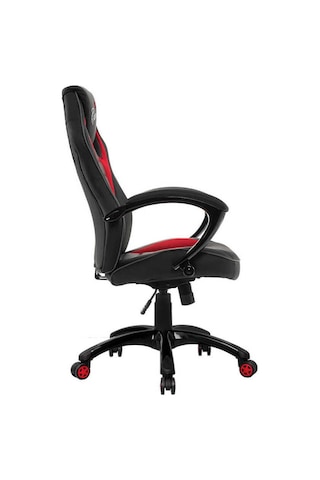 Max Racing Oyuncu Ve Çalışma Koltuğu - Gri-Siyah-Kırmızı-Gri - Siyah