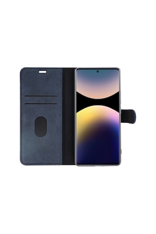 Xiaomi Redmi Note 14 Pro 4g Kılıf Trend S Plus Kapaklı Kılıf - Taba Düz Renkli