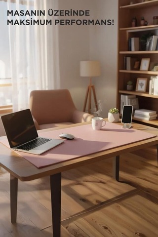 Delux Serisi Oyuncu Klavye Fare Altlığı 1000 450mm Pembe Bilgisayar Masa Dekor