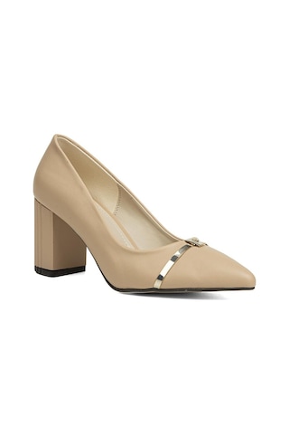 Pierre Cardin® | Pc-51203 - 3478 Krem - Kadın Topuklu Ayakkabı (556186243))