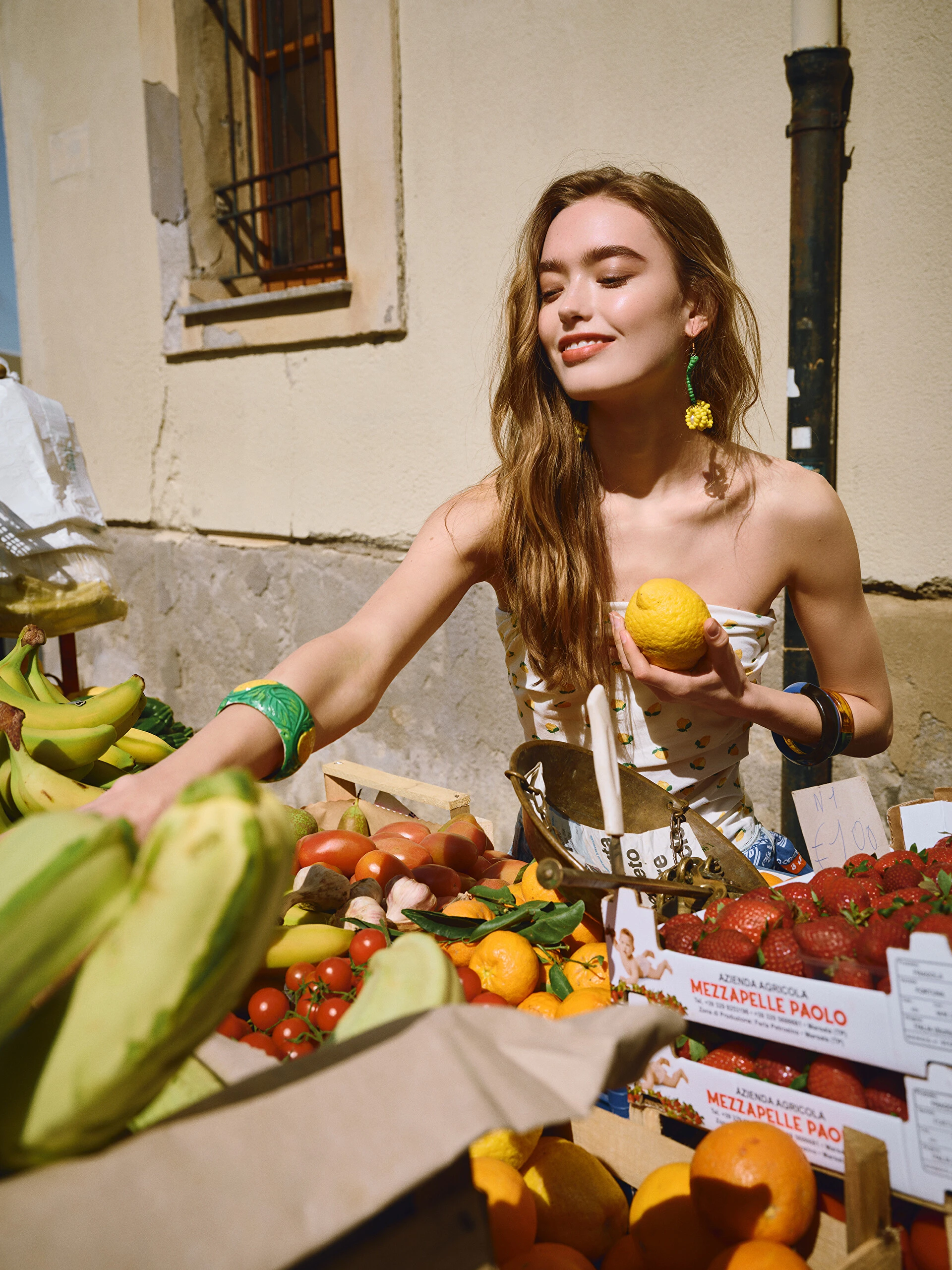 LC Waikiki Xsıde Beyaz Straplez Yaka Baskılı Kadın Crop Büstiyer