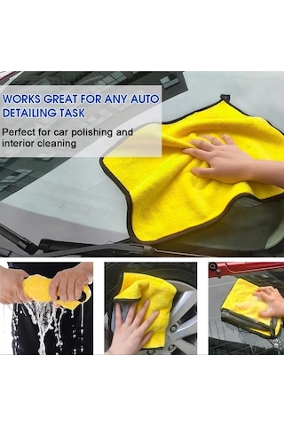 Yünlü Hassas Araba Yıkama Ve Temizlik Bezi Çok Renkli