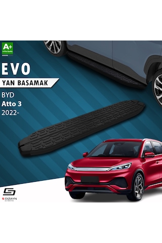 S-dizayn Byd Atto 3 Evo Siyah Yan Basamak 193 Cm 2022 Üzeri