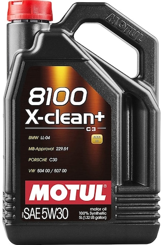 Motul 8100 X-Clean + 5W-30 Motor Yağı 5 L