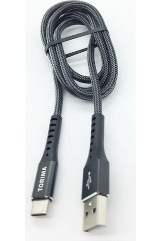 Torima Type-C 2.4A 1M Yassı Kablo Siyah (426144803)