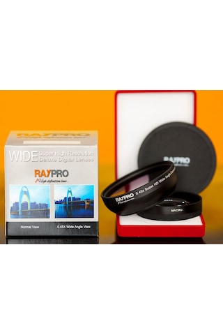 Raypro 67 MM 0.45x Ultra Geniş Açı + Super Macro (Canon) Uyumlu Lens