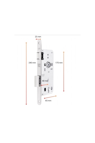 Tursan Gömme Kilit Oval Aynalı 40 Mm Enka492
