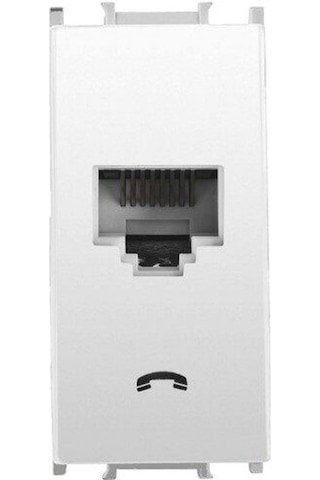 Panasonic Modüler Opak Beyaz Nümeris Telefon Prizi Cat-3 Altlık+kapak 1m - Wvtt14024wh-tr