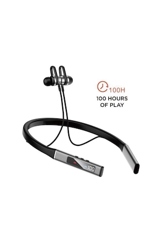 Manyetik Neckband 100 Saat Kablosuz Spor Bluetooth 5.0 Kulaklık