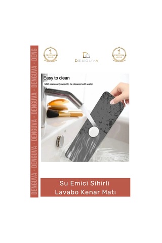 Lavabomatı Diatom Çamur Mutfak Banyo Su Emici Kaymaz Leke Tutmaz Suni Deri Hijyenik Sihirli Lavabo Çok Renkli