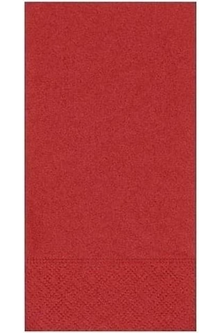 Omnipazar 33 x 33 CM 1/8 Garson Katlama Servis Peçetesi 100 Adet Kırmızı