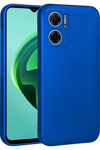 Xiaomi Redmi Note 11e Kılıf Zore Premier Silikon Kapak Saks Mavi