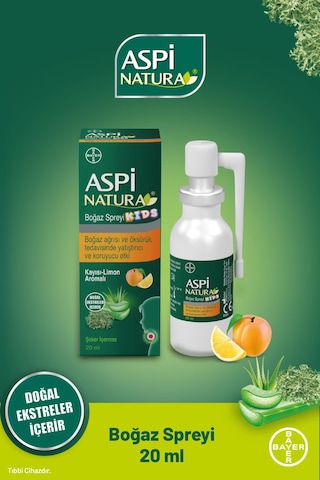 Aspi Natura Kids Boğaz Spreyi 20 ML