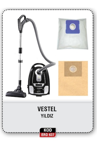 Vestel Uyumlu Yıldız A9000 Süpürge Toz Torbası (150308890)