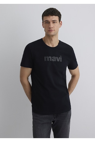 Mavi - Mavi Logo Baskılı Siyah Tişört 065199-900-Siyah